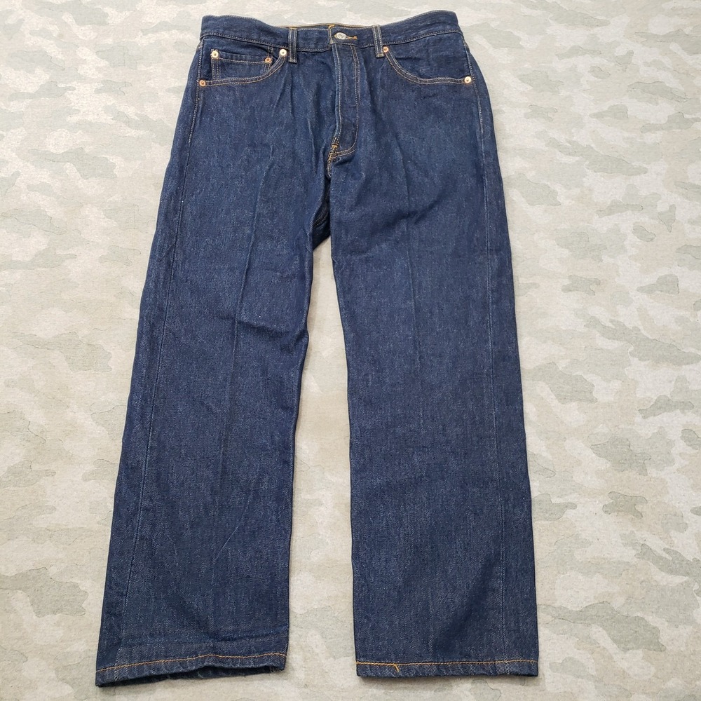 VTG‎ Levi's 501XX Jeans Mens 35x30 Blue Y2k Button Fly Dark Wash Stright Leg
